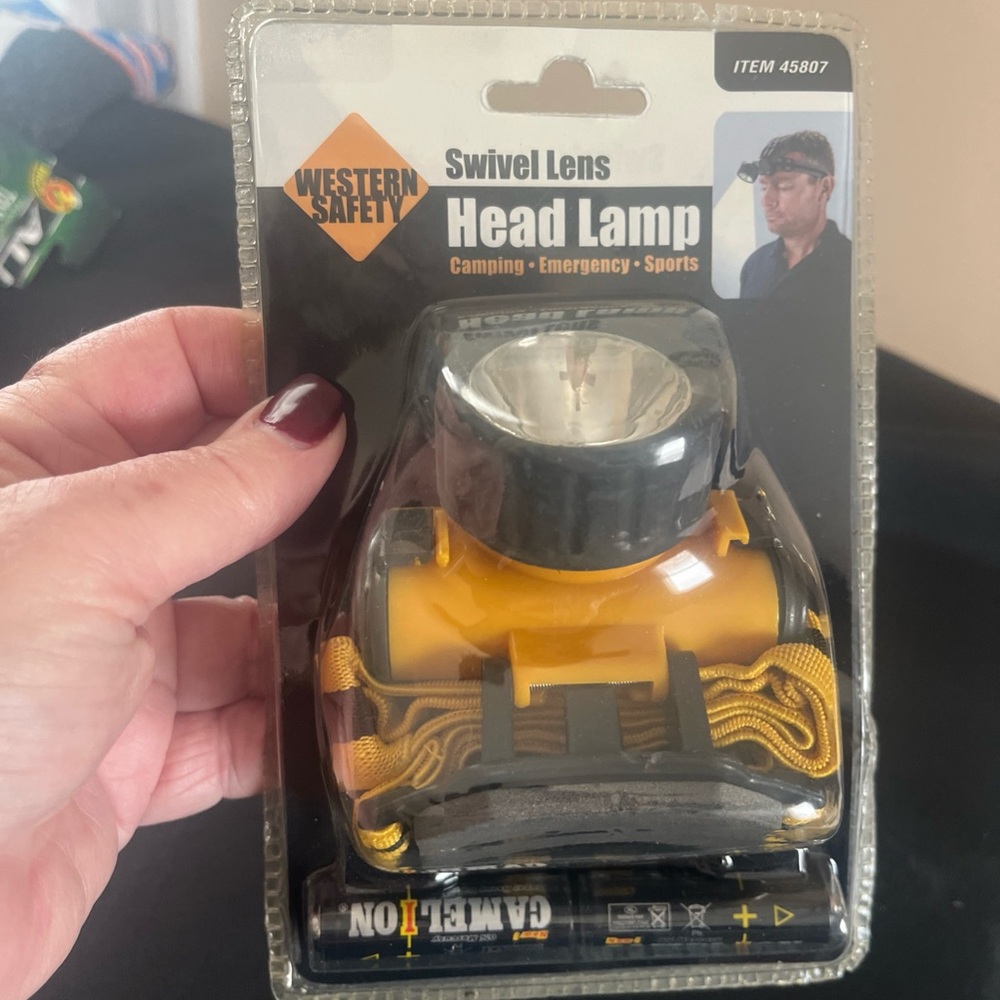 Western Safety Yellow Swivel Lens Head Lamp